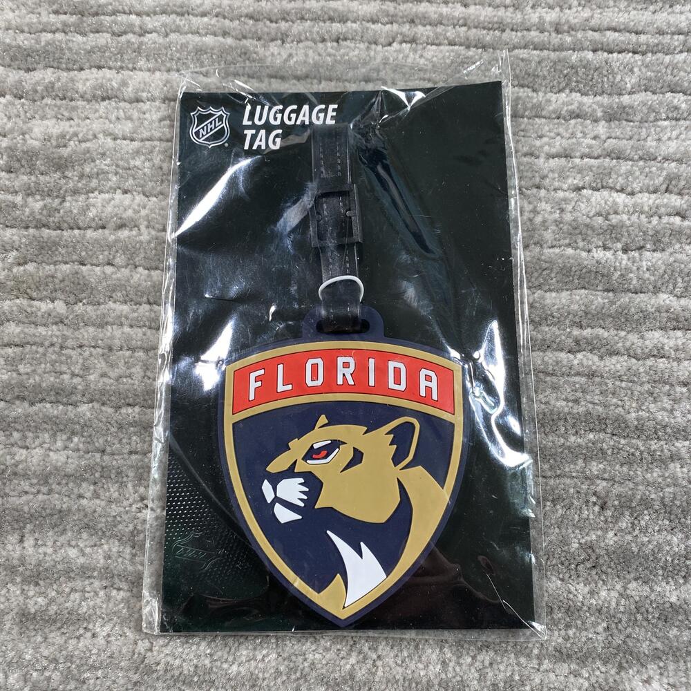 Florida Panthers Team Luggage Tag One Size Multi Color NHL Hockey Desert Cactus